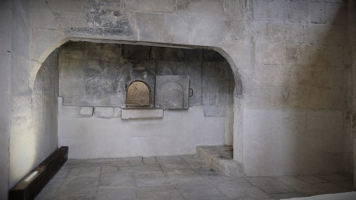 Medieval Oven (still ready for baking a pizza!) 3D Model