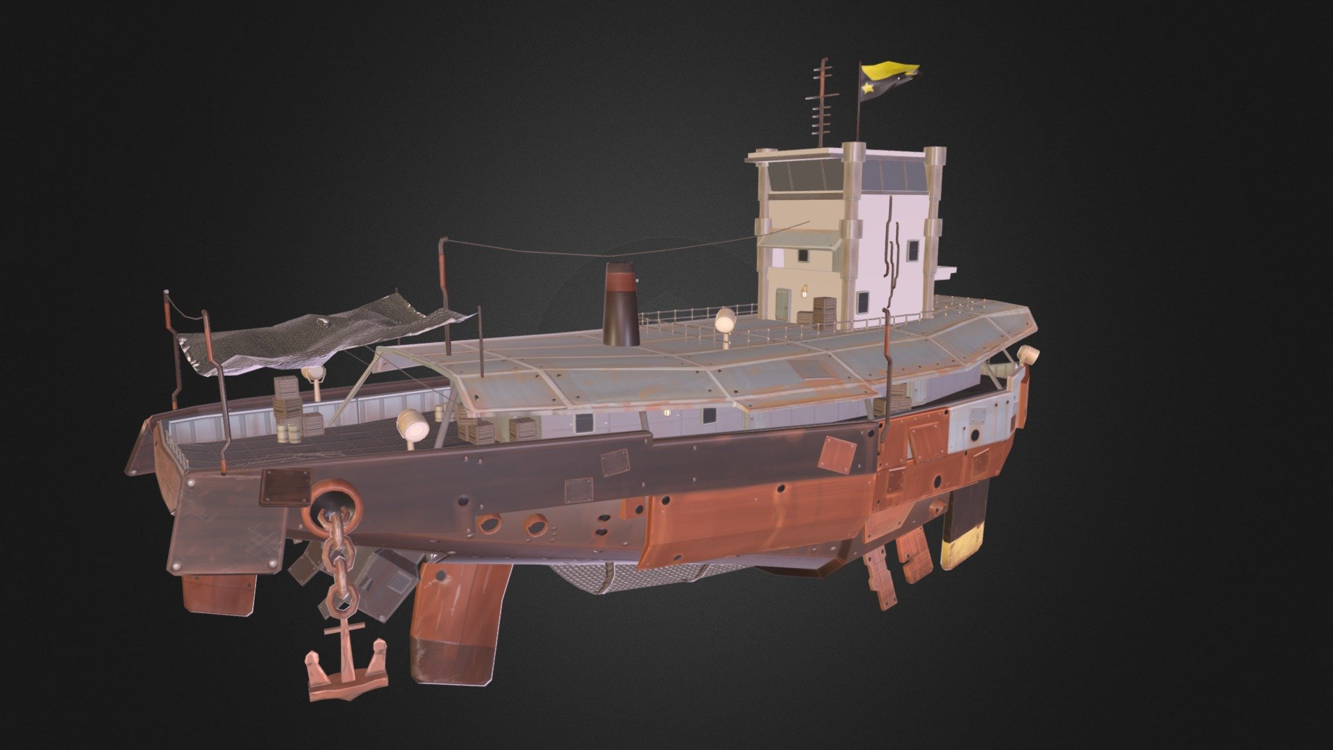 Scrap Metal Airship (WIP) - 3D model by Marvin Supan (@marvinsupan ...