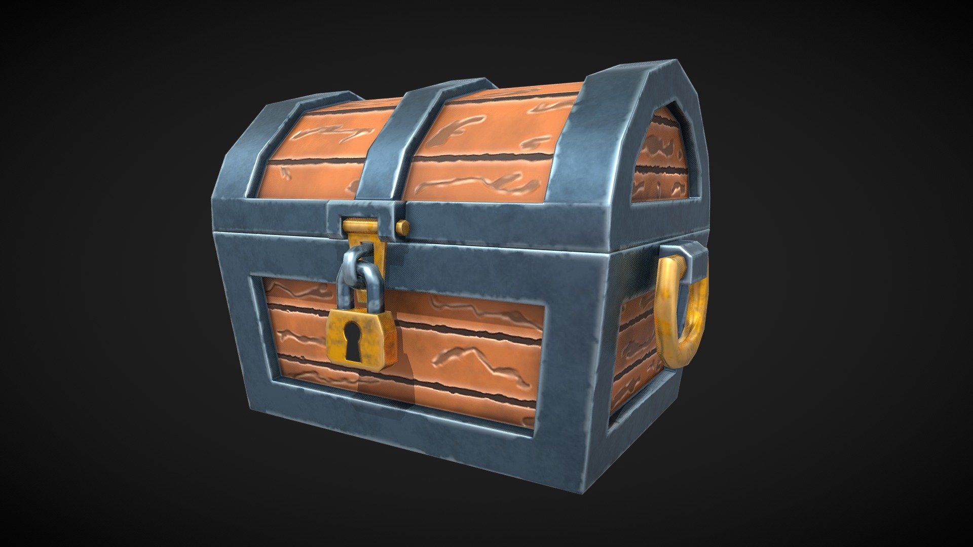 Handpainted Treasure Chest