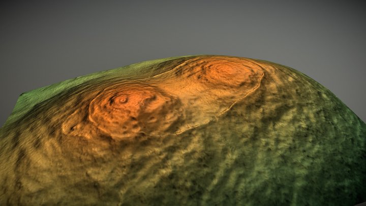 Yeavering Bell Camp, Northumberland (UK) – Kostenloses 3D-Modell STL