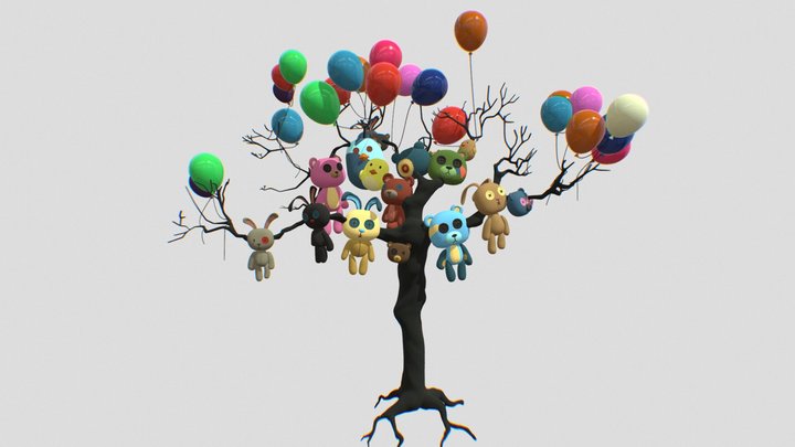 DepreSsion Tree 3D Model