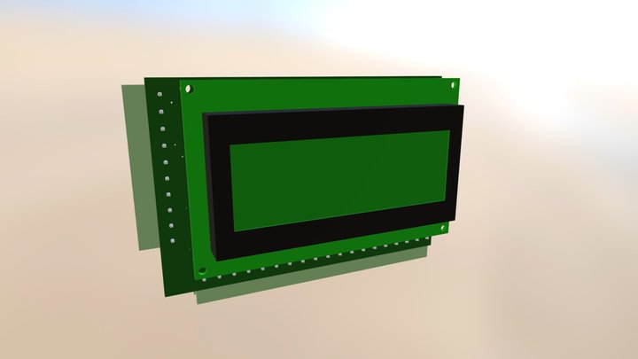 Open ArdBir NANO LCD Solder Side 3D Model