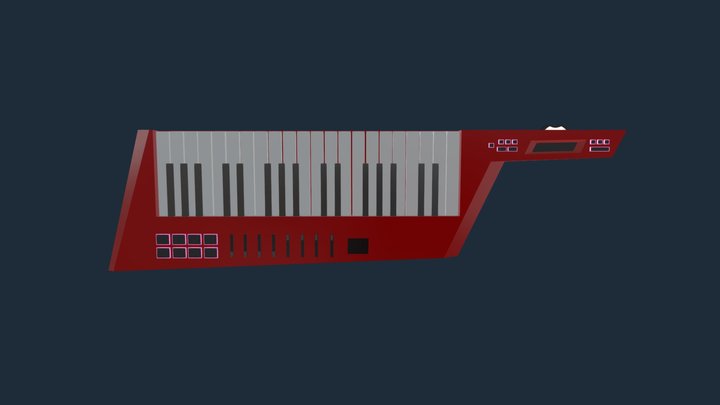 Keytar Alesis Vortex 2 3D Model