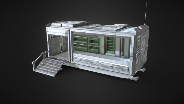 C3 - Sci-Fi Modular Building 1 3D Model