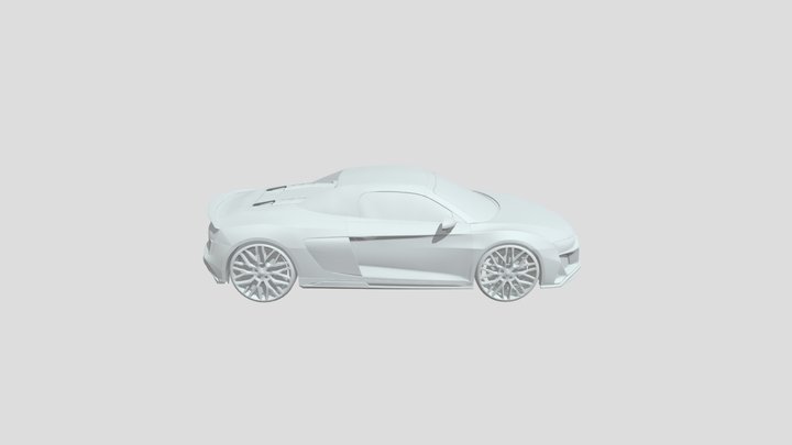 Audi R8 Spyder 2019 3D Model