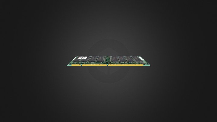 RAM Chip 3D Model