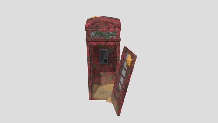 Asset 3 - Telephone booth 3D Model