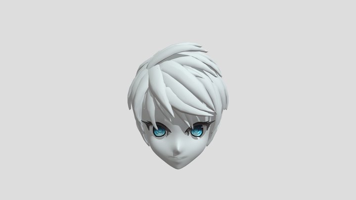 Anime Hair 19 3D Model