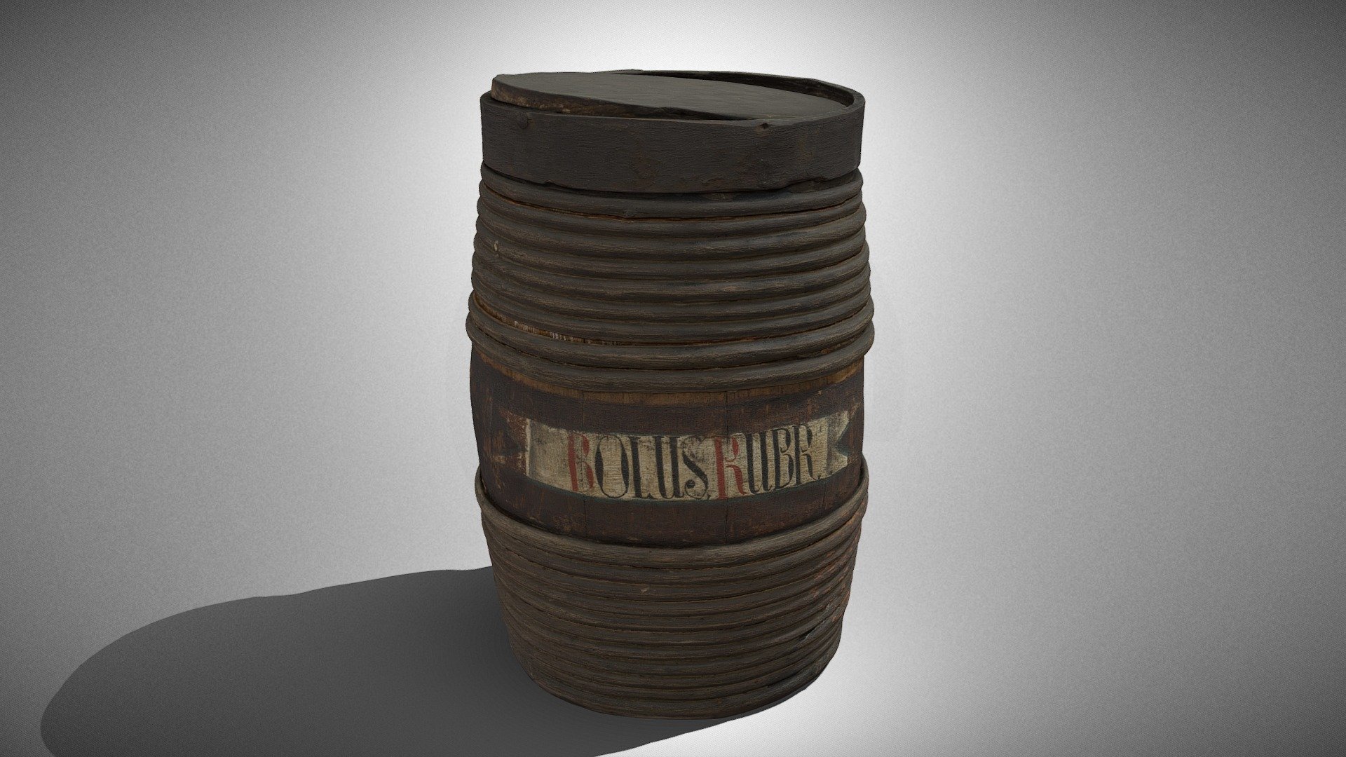 Apothecary barrel for red clay