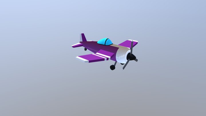 Lowpoly_Airplane_Animation 3D Model