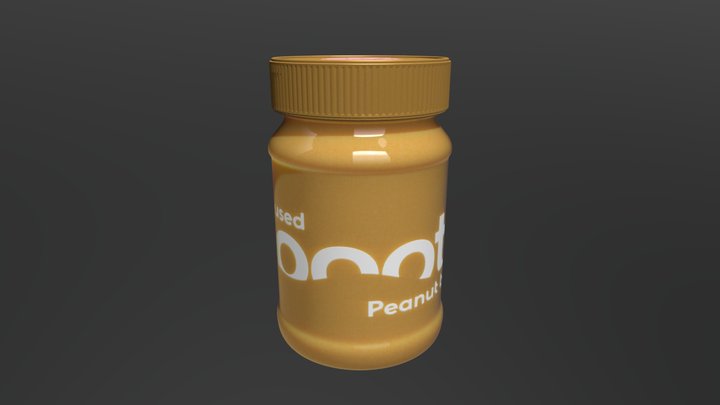 Peanut Butter V002 3D Model