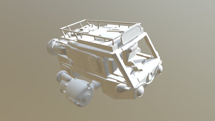 Space taxi 3D Model