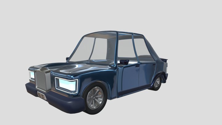 Cartoon Car 3D Model