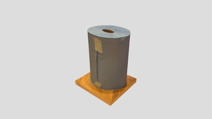 Over size paper roll 3D Model