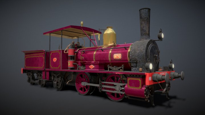 QR A10 Neilson Class Steam Locomotive No.6 3D Model