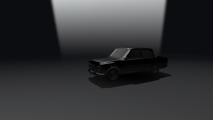 alfa-romeo-old-car 3D Model
