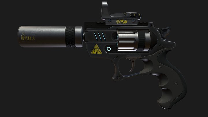 Future Gun 3D Model