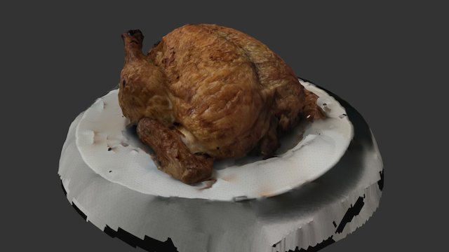 Roast Chicken Christmas Eve 2016 3D Model