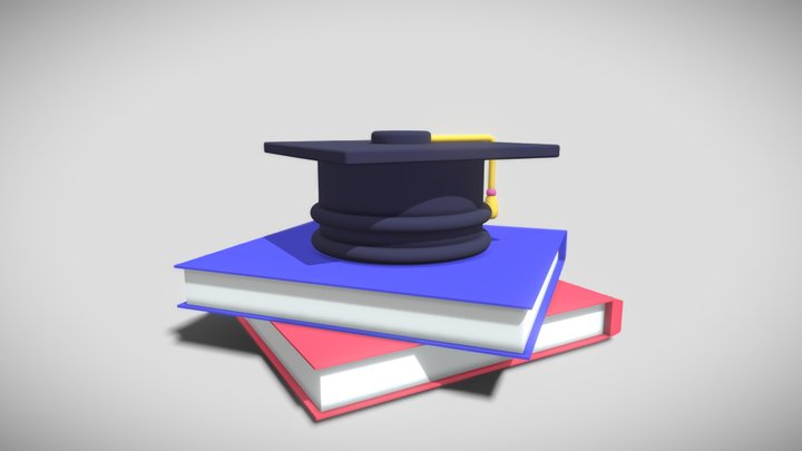 Graduation Hat 3D Model