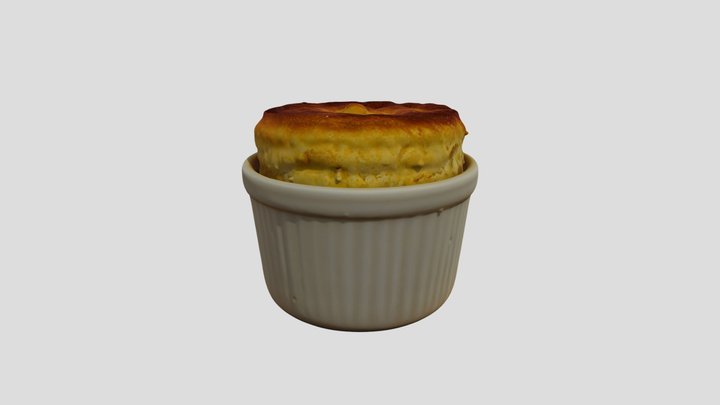 Golden Soufflé 3D Model