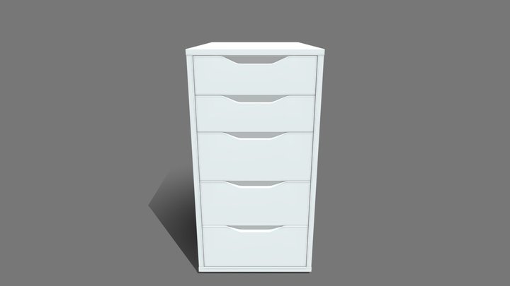 IKEA ALEX Drawer Unit 3D Model