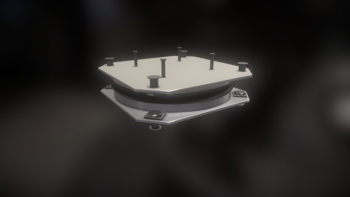 Seismic Isolation Bearing Animated 3D Model 3D Model