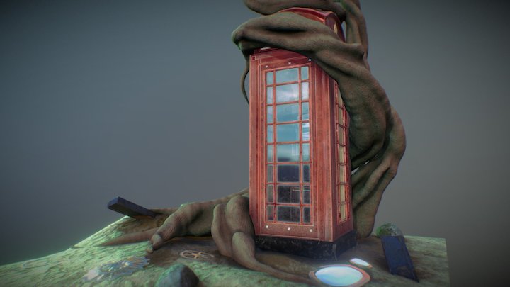 Telephone Booth (WIP) 3D Model
