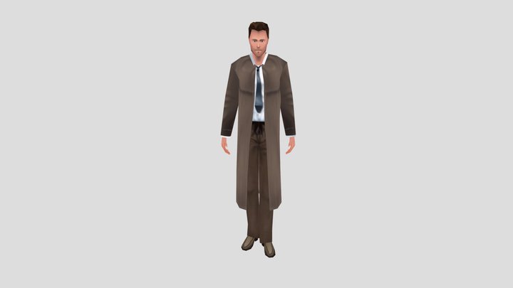 Detective Brent Halligan 3D Model