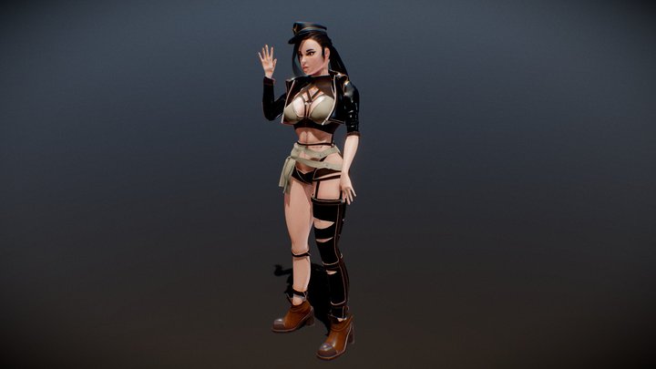 Character Lieutenant 3D Model