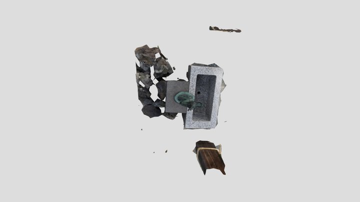 手水舎の龍 3D Model