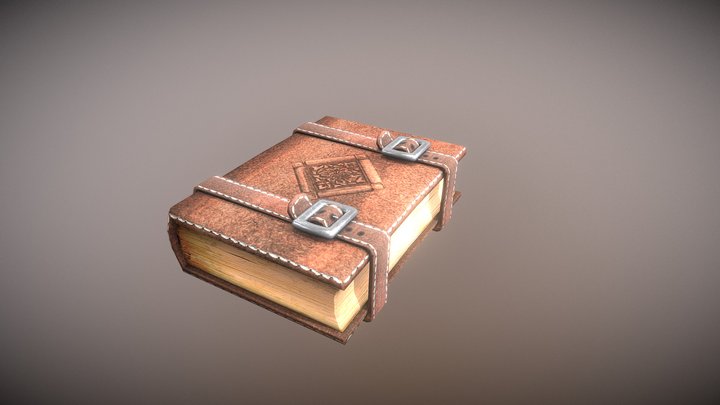 Leather Book 3D Model
