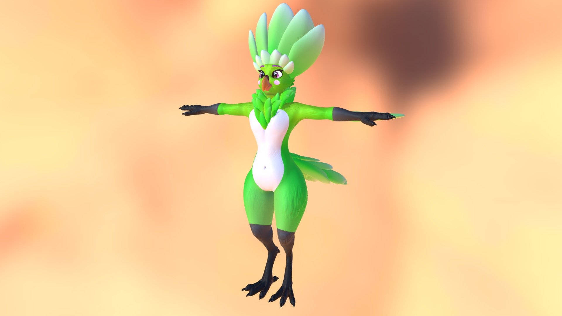 Bird - VRChat & VTuber Avatar - 3D model by Zab (@lixyco) [b0aac60 ...