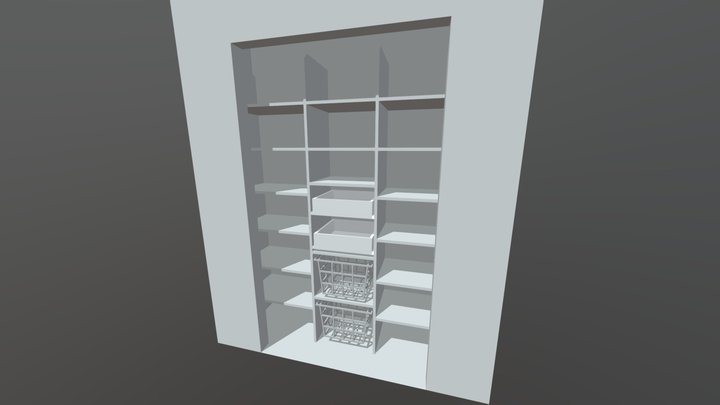 Kit Pantry Alt1 3D Model
