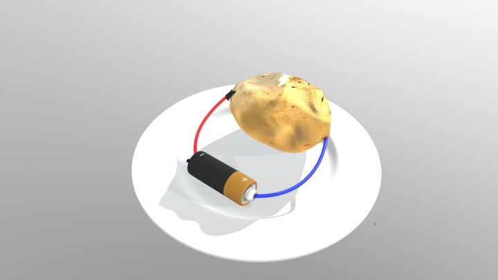 Pilha de Batata - Potato's Battery 3D Model