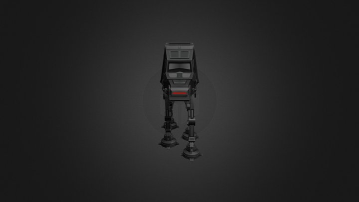 Low Poly At-At 3D Model