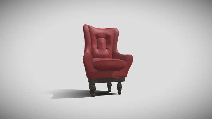 Model 1: Leather Chair 3D Model