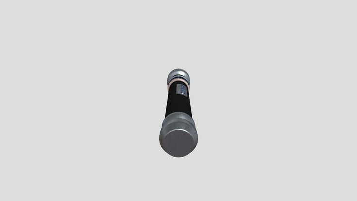 Light blue lightsaber 3D Model