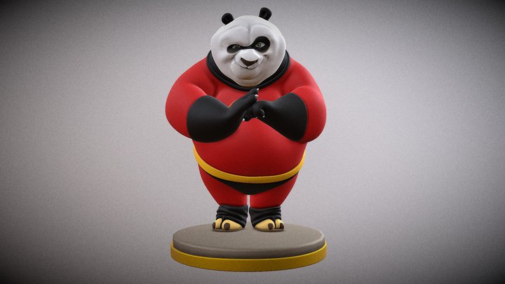 Kunfu Panda Incredible 3D Model