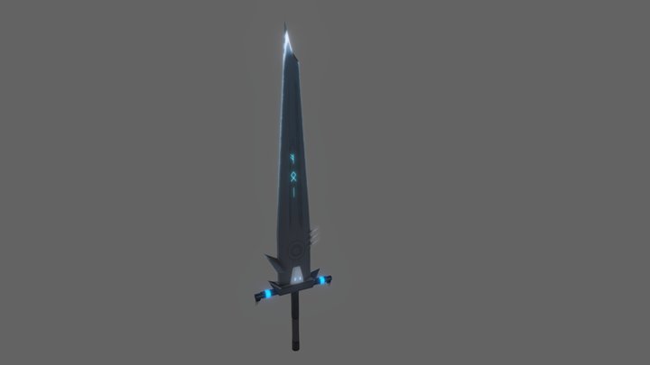 Runic sword 3D Model