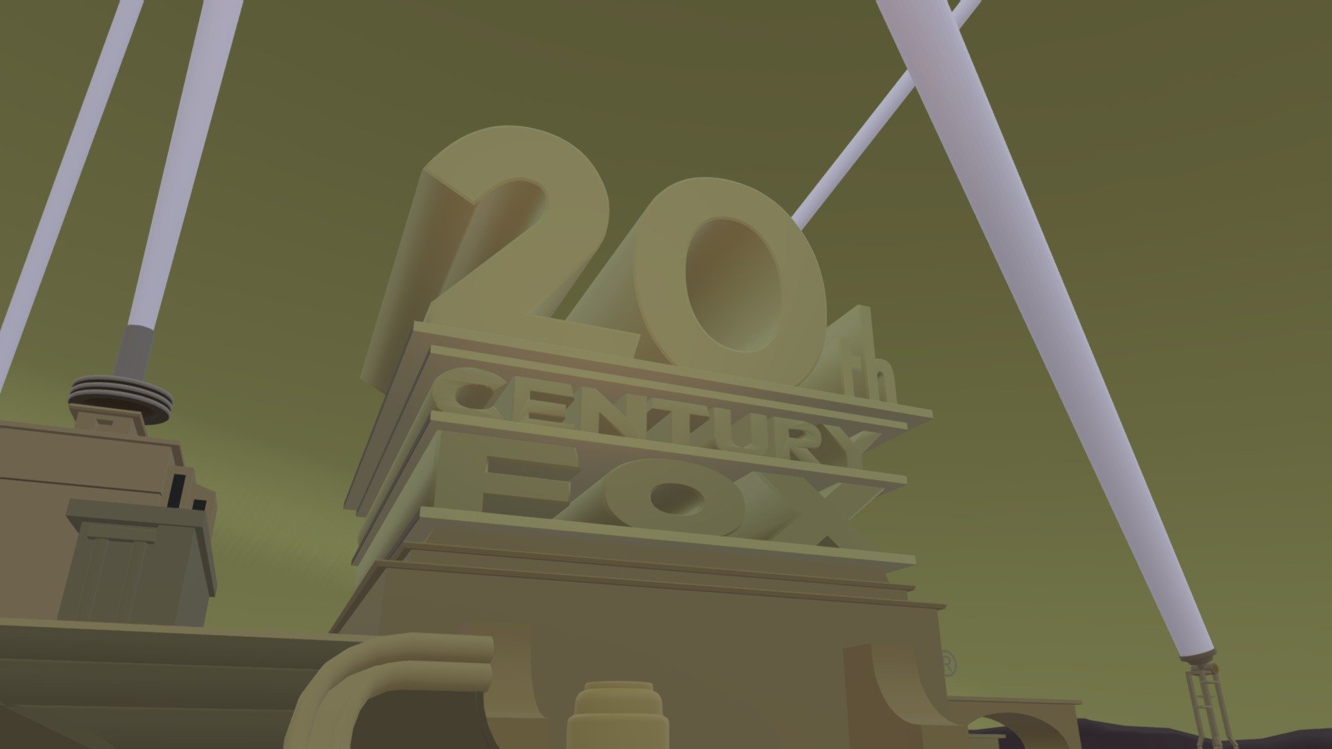 20th Century Fox 1994 Logo Remake 3D model