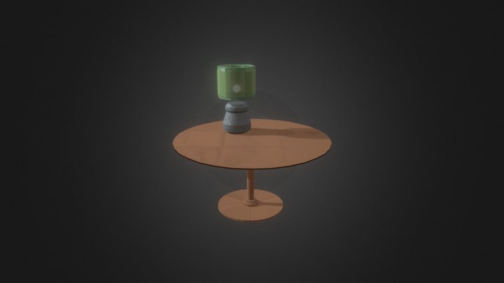 Tafel_lampje_2 3D Model