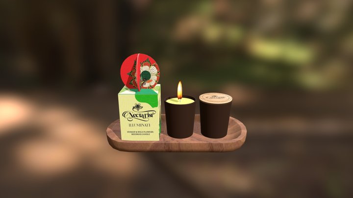"Illuminati" Candle Box Set 3D Model