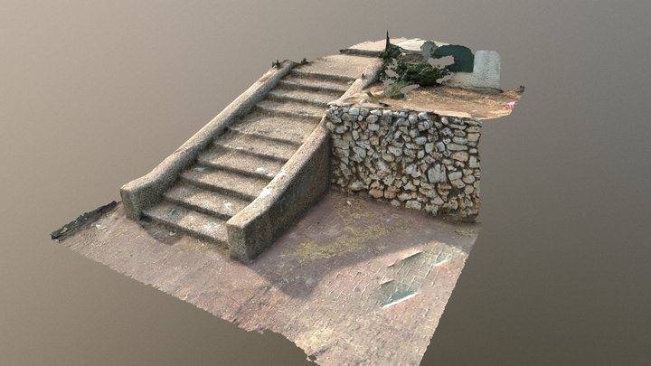 Street Stairs Scan 3D Model