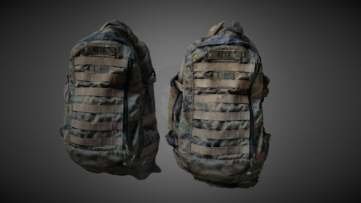 USMC ILBE small assault Backpack  [SCAN] 3D Model