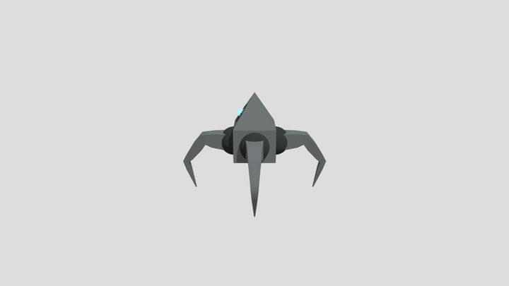 4 Legged Spider Creature 3D Model