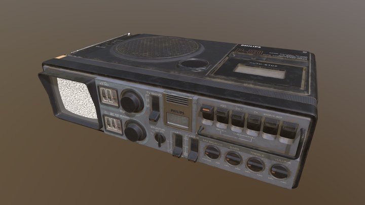 Radio - P50 Philips Midpoly 3D Model