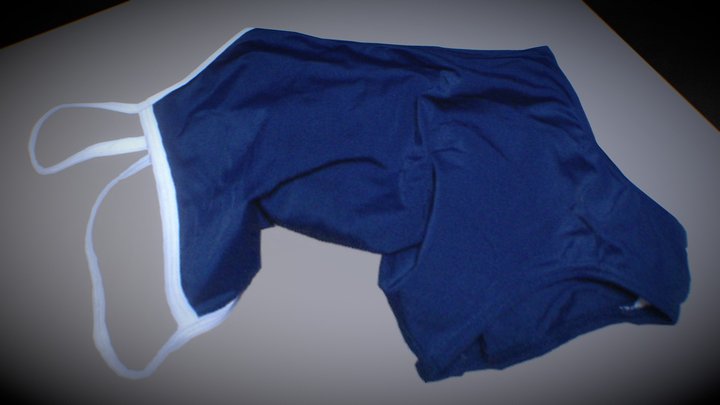 school swim suit 3D Model