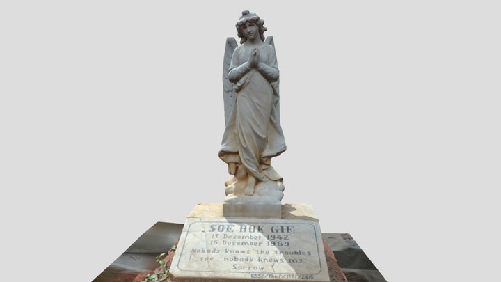 Gravestone Memorial of Soe Hok Gie 3D Model