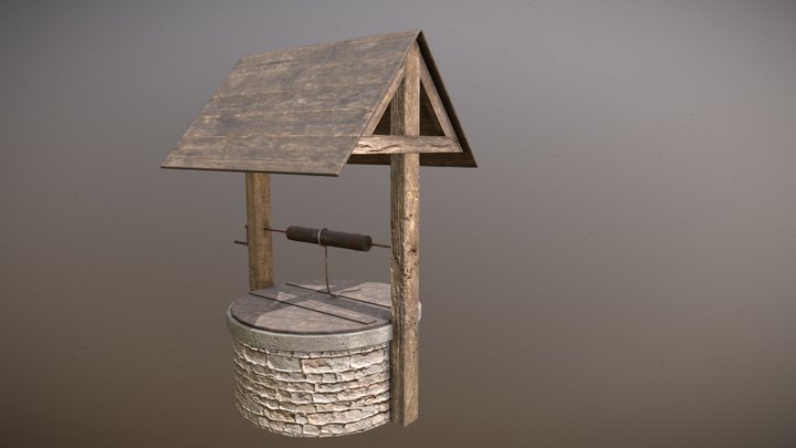 Old-Fashioned Well 3D Model