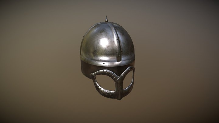 Norwegian Viking Helmet [Gjermundbu type) 3D Model